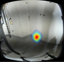 a volume control tank room showing Co-60 hot region